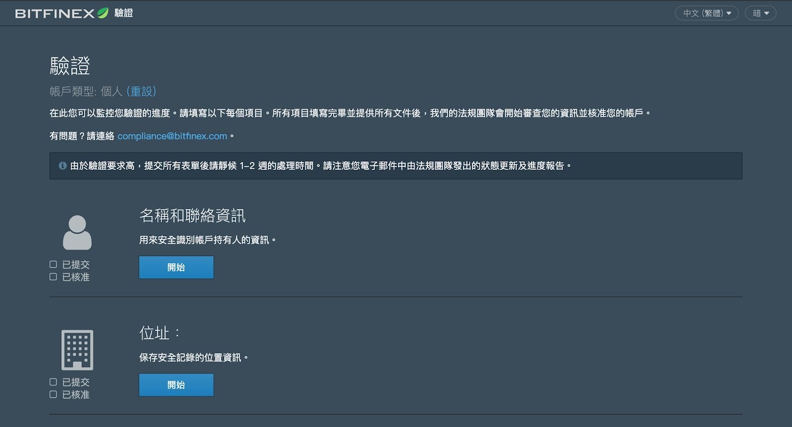 一步一脚印，Bitfinex KYC 身份验证全套流程