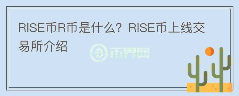 RISE币R币是什么？RISE币上线交易所介绍图标