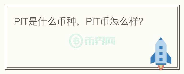 PIT是什么币种，PIT币怎么样？图标