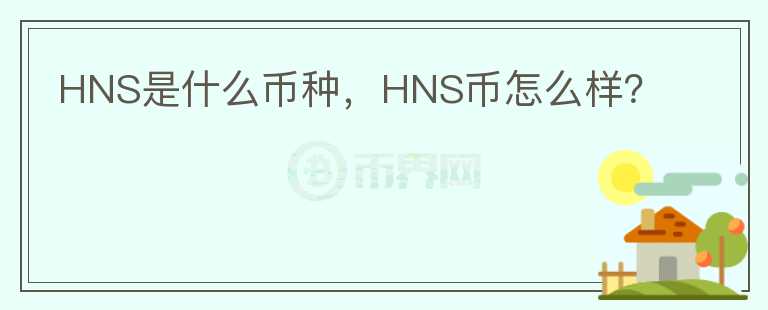 HNS是什么币种，HNS币怎么样？图标