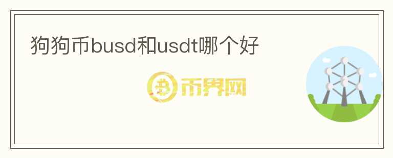 狗狗币busd和usdt哪个好图标