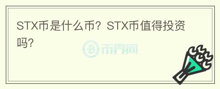 STX币是什么币？STX币值得投资吗？