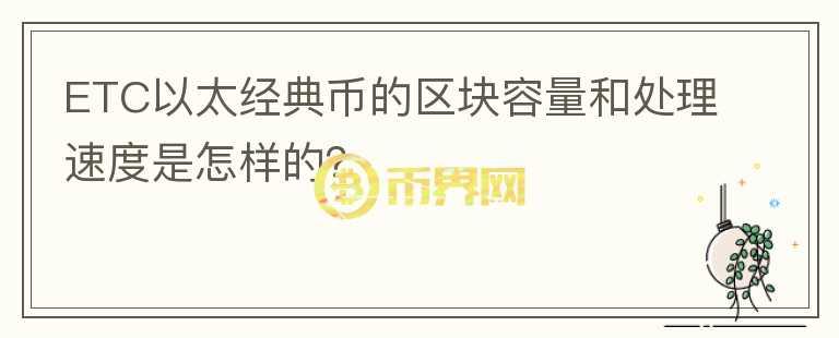 ETC以太经典币的区块容量和处理速度是怎样的？图标