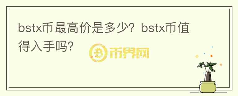 bstx币最高价是多少？bstx币值得入手吗？图标