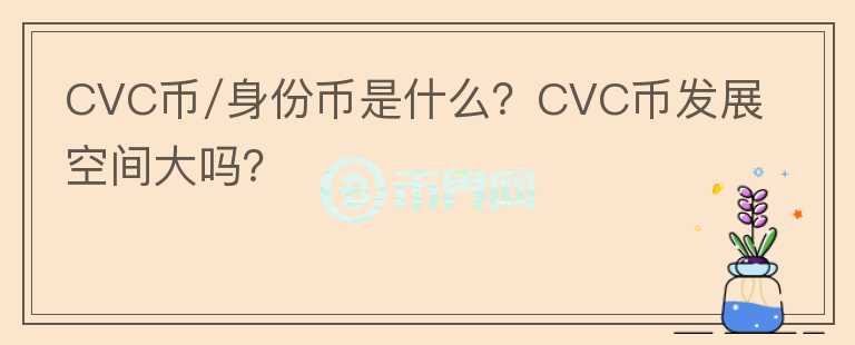 CVC币/身份币是什么？CVC币发展空间大吗？