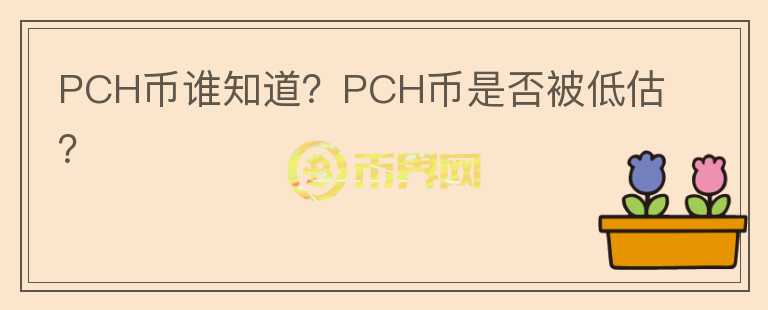 PCH币谁知道？PCH币是否被低估？