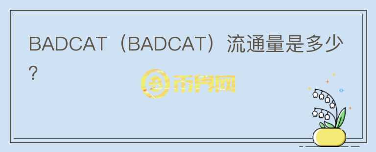 BADCAT（BADCAT）流通量是多少？图标