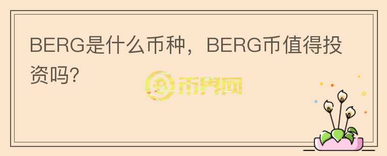 BERG是什么币种，BERG币值得投资吗？图标