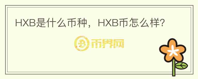 HXB是什么币种，HXB币怎么样？图标