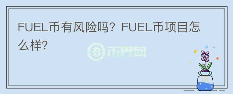 FUEL币有风险吗？FUEL币项目怎么样？