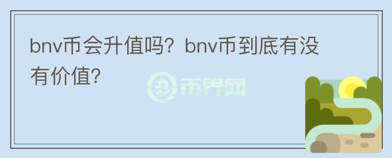 bnv币会升值吗？bnv币到底有没有价值？图标