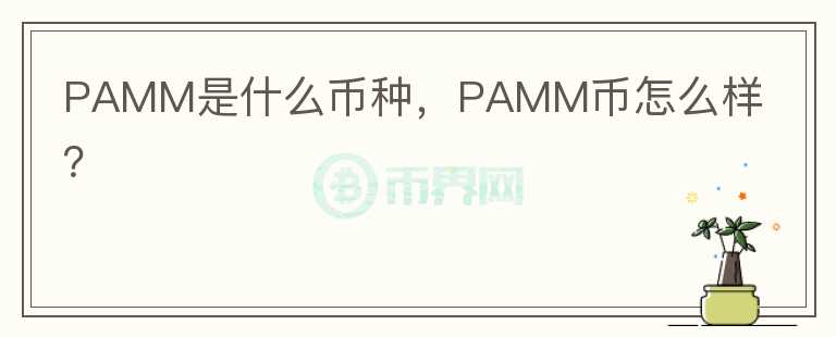 PAMM是什么币种，PAMM币怎么样？图标