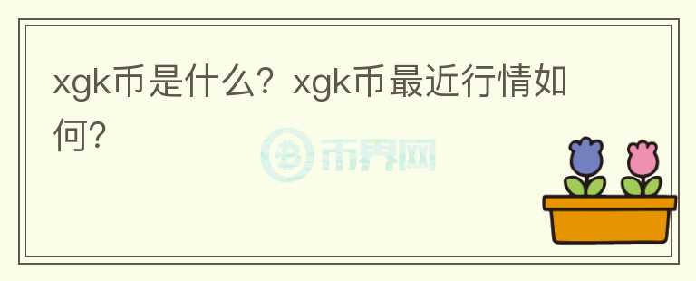 xgk币是什么？xgk币最近行情如何？图标