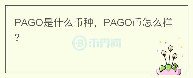 PAGO是什么币种，PAGO币怎么样？图标