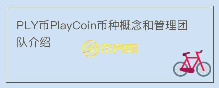 PLY币PlayCoin币种概念和管理团队介绍图标