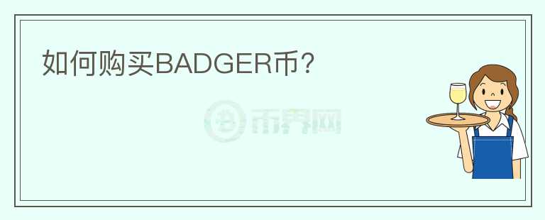 如何购买BADGER币？图标