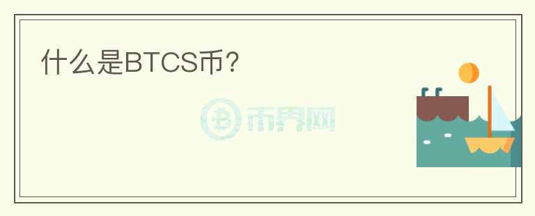 什么是BTCS币？图标