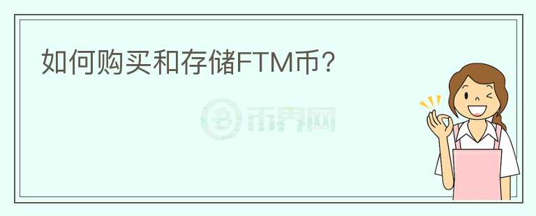 如何购买和存储FTM币？图标