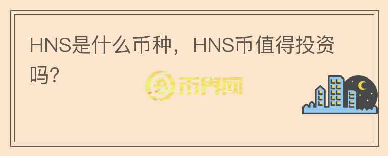 HNS是什么币种，HNS币值得投资吗？图标