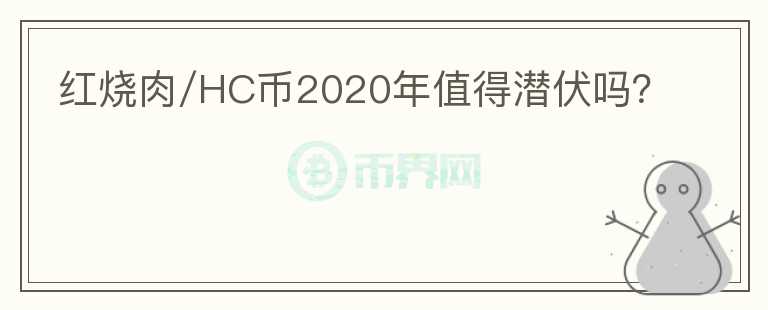 红烧肉/HC币2020年值得潜伏吗？