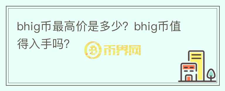 bhig币最高价是多少？bhig币值得入手吗？图标