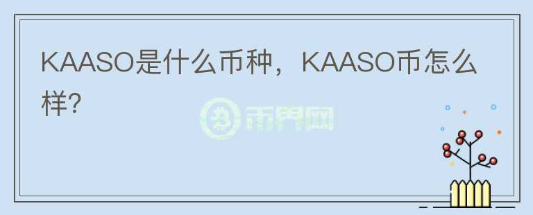 KAASO是什么币种，KAASO币怎么样？图标