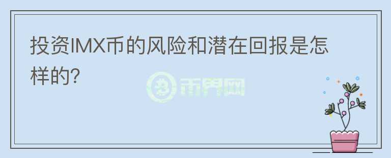 投资IMX币的风险和潜在回报是怎样的？图标