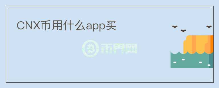 CNX币用什么app买