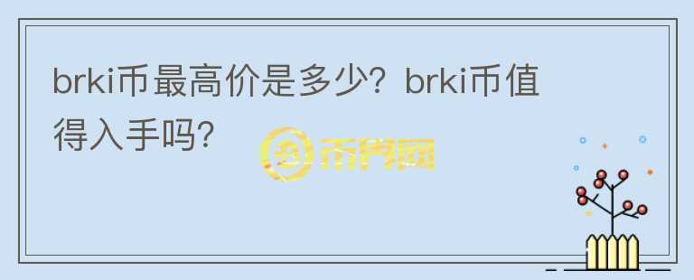 brki币最高价是多少？brki币值得入手吗？图标